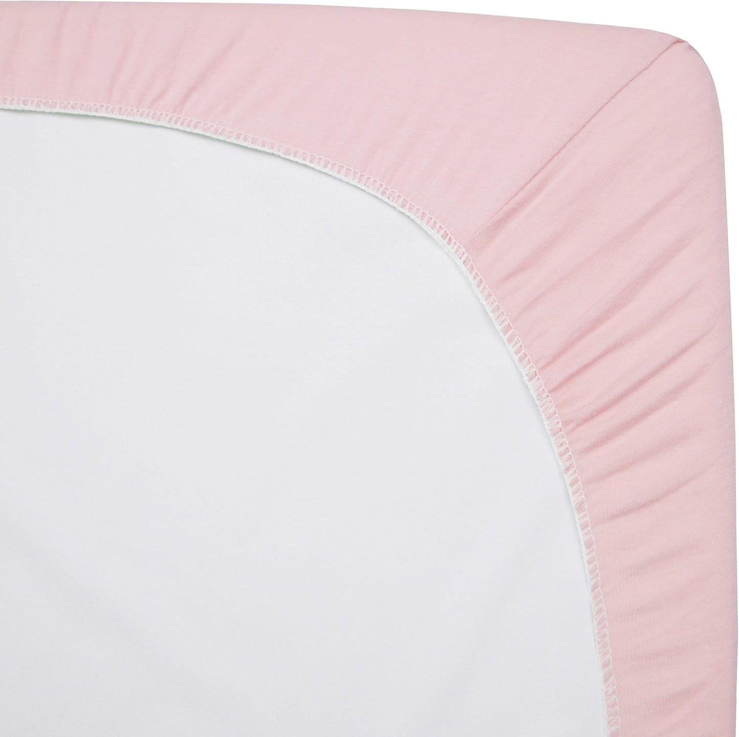 American Baby Company 2 Pack 100% Natural Cotton Fitted Cradle/Bassinet Sheets 36" x 18" - Soft, Breathable & Hypoallergenic Bed Sheets, Pink, Neutral for Boys & Girls