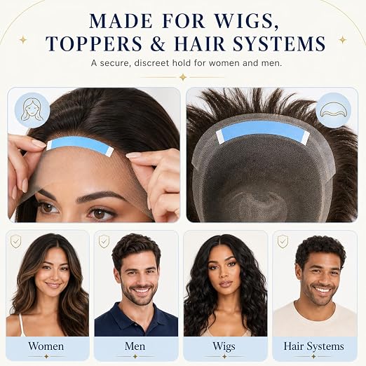 224pcs Wig Tape Double Sided Ultra Hold, Waterproof Lace Front Tape