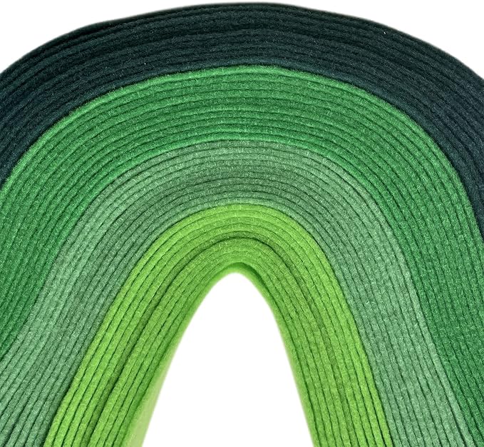 Jtnohx Soft Felt Sheets, 8x12 inches Assorted Craft Felt Fabric, 1.4mm Thick