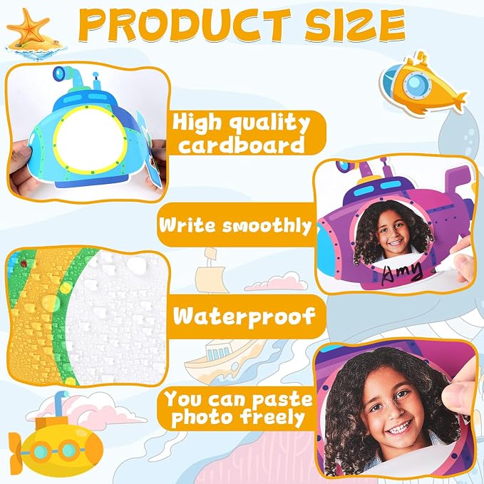 gisgfim 80Pcs Summer Cutouts Submarine Decorations Under The Sea Bulletin Board