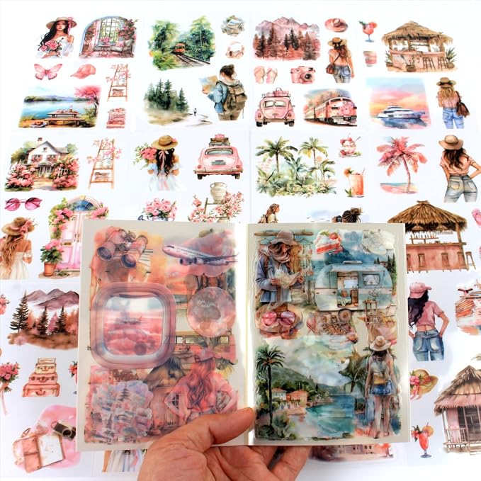 Summer Beach Pre-Cut Journal Sticker Book