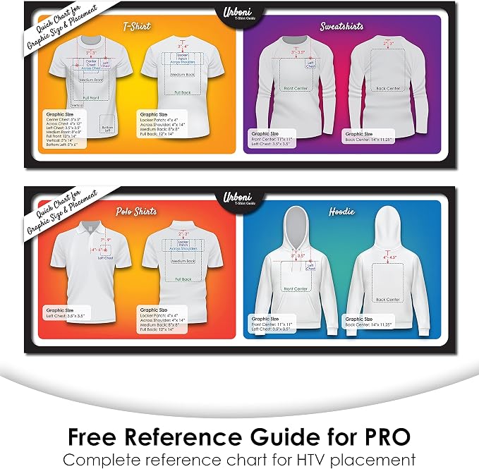 Tshirt Ruler Guide for Vinyl Alignment, Shirt Measurement Tool Placement Center