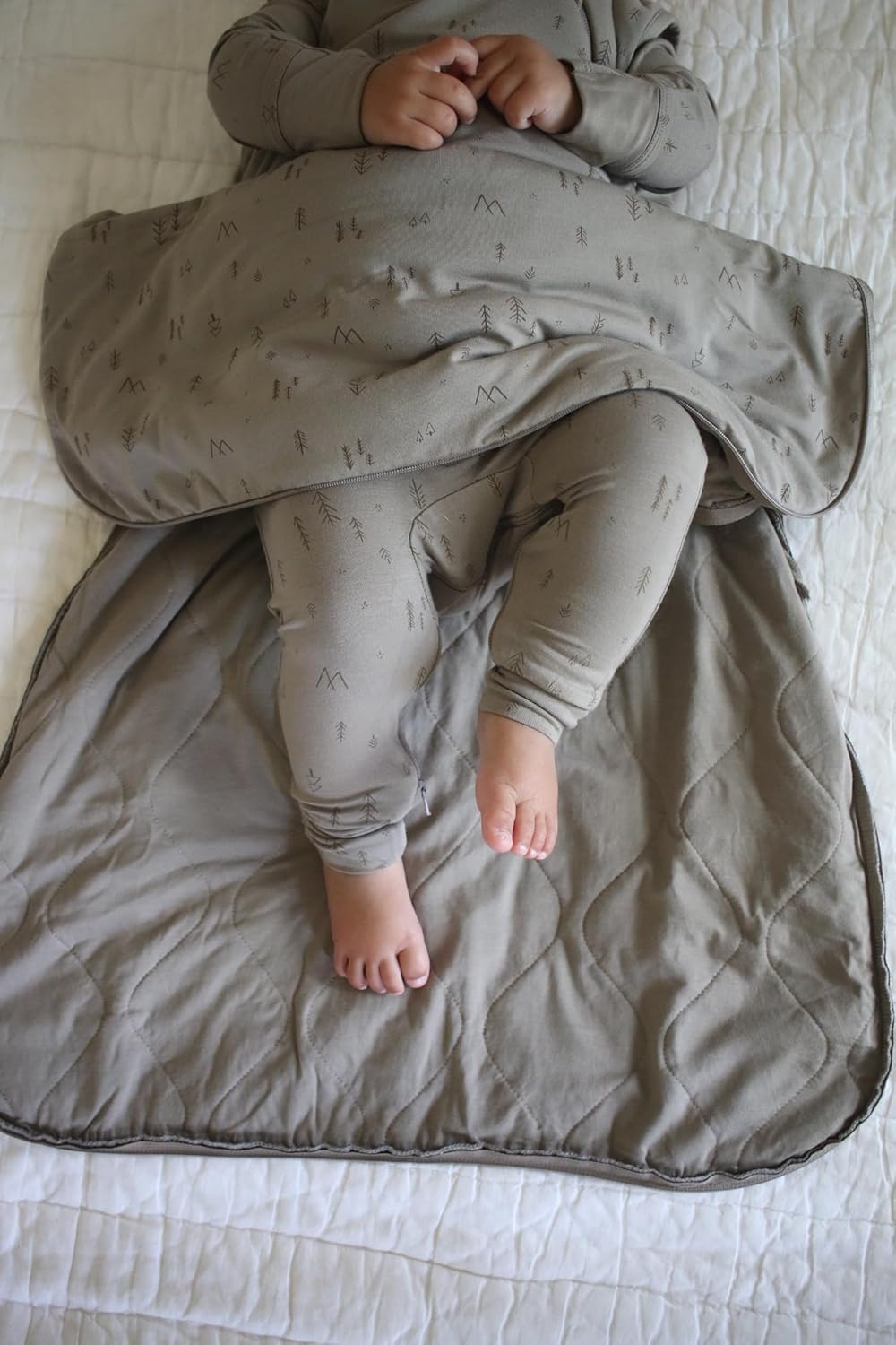 GUNAMUNA günamüna Unisex Baby, Toddler Wearable Blanket, Sleeping Bag Bamboo Rayon, Sleep Sack with Diaper Zipper, 2.6 TOG