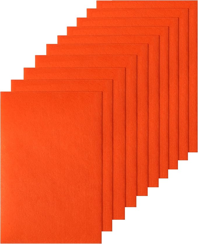 HaoFeiJH 10Pcs Felt Sheets, A4 Size Felt Fabric Sheets, Sewing Felt Squares