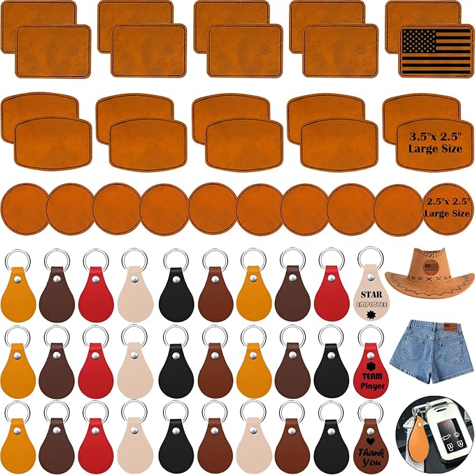 60 Pcs Lasable Engravable Blanks