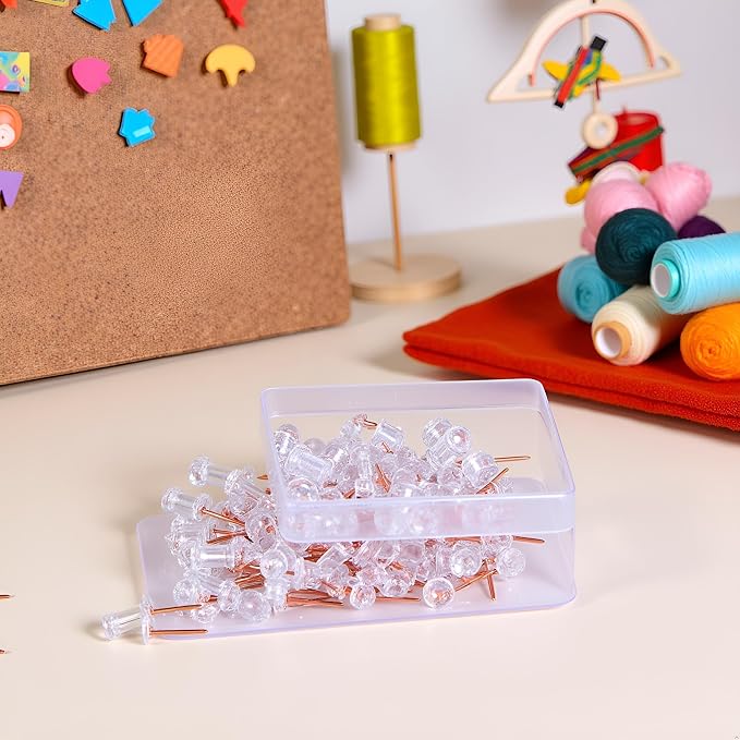 50Pieces Metal Push Pins Map Pins Thumb Tacks Pushpins