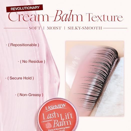 LASHVIEW Lash Lift Glue Balm, Faint Fragrance Lash Glue Wax