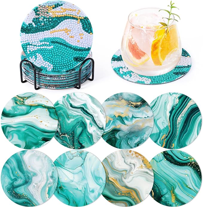 Ocean Diamond Art Painting Coasters Kit