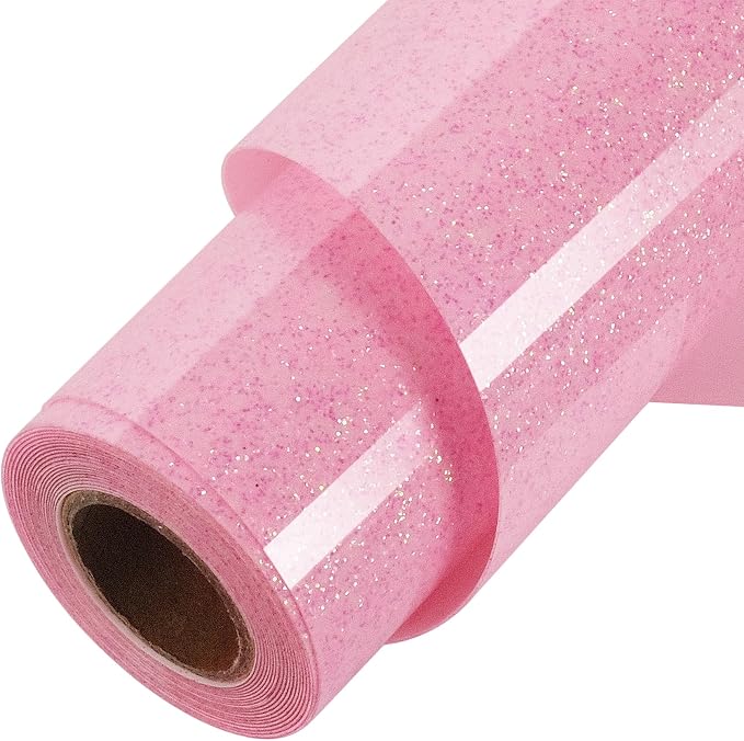 TORC Pink Glitter HTV Pink Heat Transfer Vinyl HTV Rolls