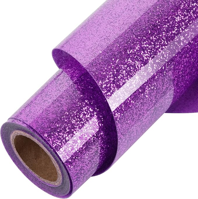 TORC Purple Glitter HTV Purple Heat Transfer Vinyl HTV Rolls