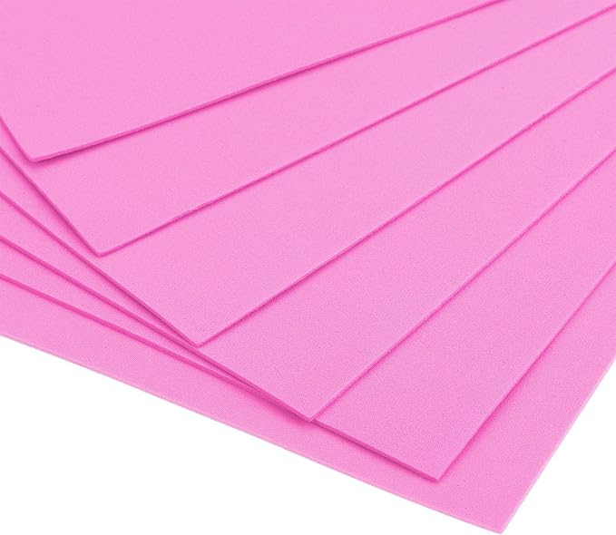 uxcell Dark Pink EVA Foam Sheets 11 x 8 Inch 1.7mm Thickness