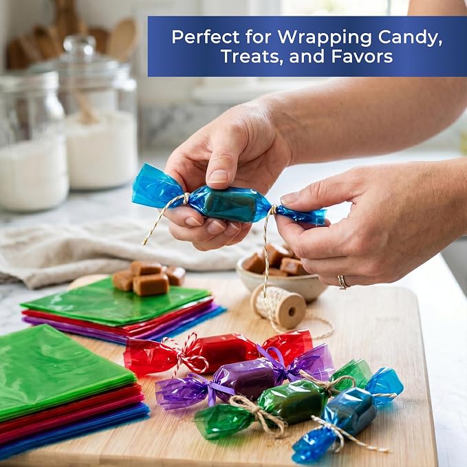Colored Cellophane Sheets 210-Pack