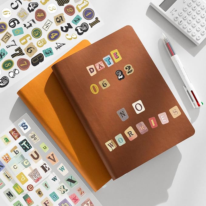 30 Sheets Vintage Letter Stickers