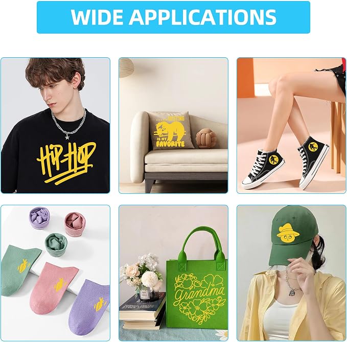 Guangyintong Yellow HTV Heat Transfer Vinyl Rolls