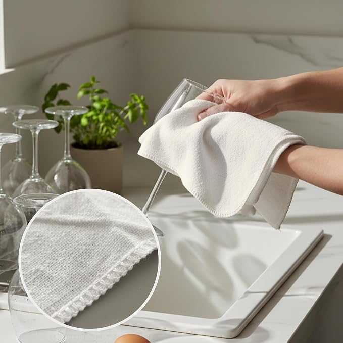 Flour Sack Shop Towels, Natural Cotton Cleaning Towels 14" x 12", Automotive