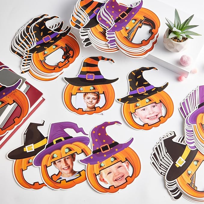 gisgfim 80Pcs Halloween Cutouts Witch Party Decorations Bulletin Board Pumpkins