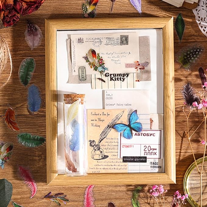 Imeepa 480Pcs Nature Stickers 8 Series Theme Scrapbooking Stickers | Plants