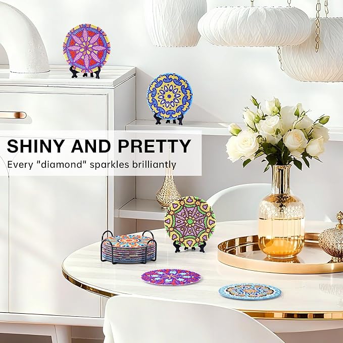 Mandala Diamond Art Painting Coasters Kit