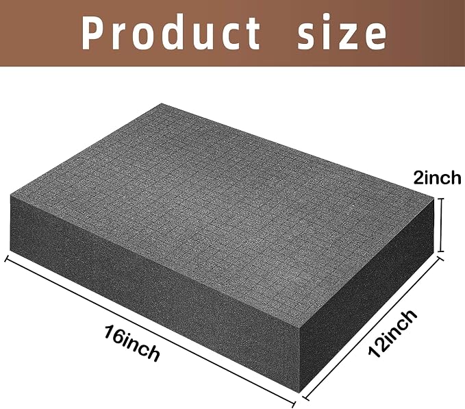 DECOHS 4 Pcs Pick and Pluck Foam- 16 x 12 x 2 Inch Pick Apart Foam Insert-