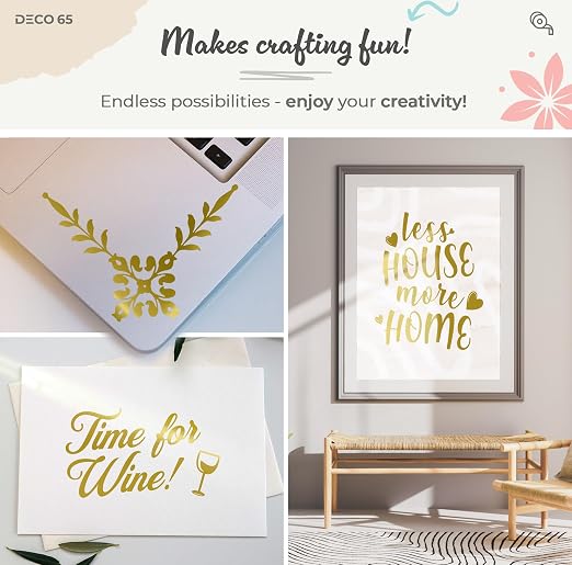 VViViD DECO65 Matte Pastel Gold Permanent Adhesive Craft Vinyl