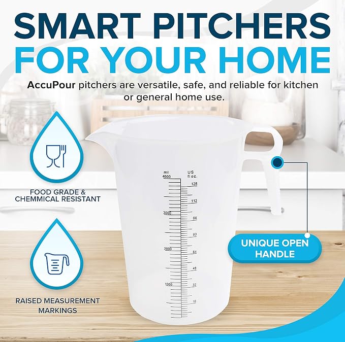 ACCUPOUR 8oz Measuring Pitcher, Pool and Lawn