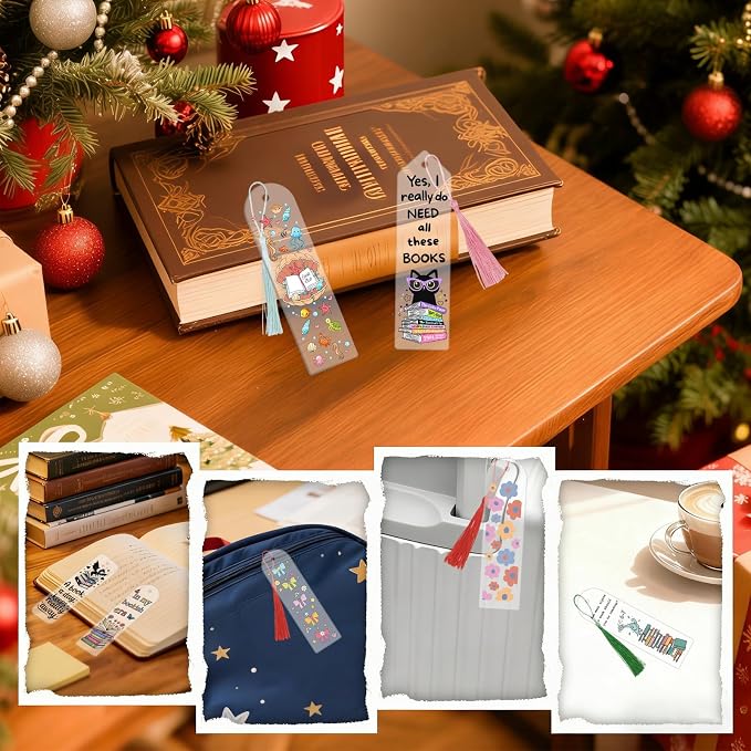 120Pcs Acrylic Bookmark Blanks Kits