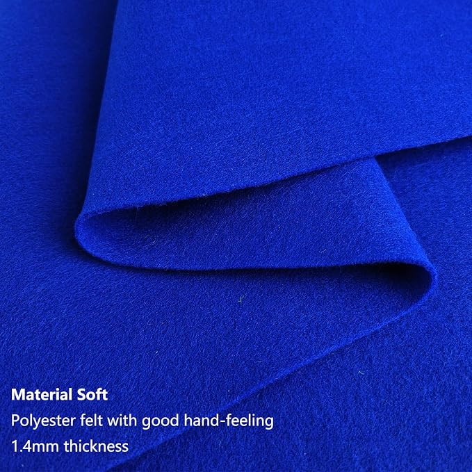 Jtnohx Color Felt, 1 Square Yard Felt Fabric, 1.4mm Thickness Flexible Craft