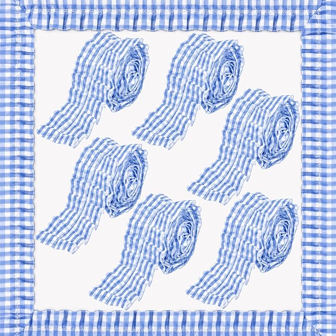 6 Rolls 40 Ft Ruffled Bulletin Board Borders Back to School Classroom Decor