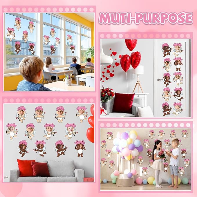 48 Set Valentine's Day Cupid Cutouts