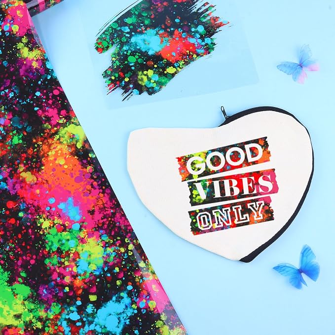 Tintnut Multicolor Splash Heat Transfer Vinyl Roll, stretch washable, works