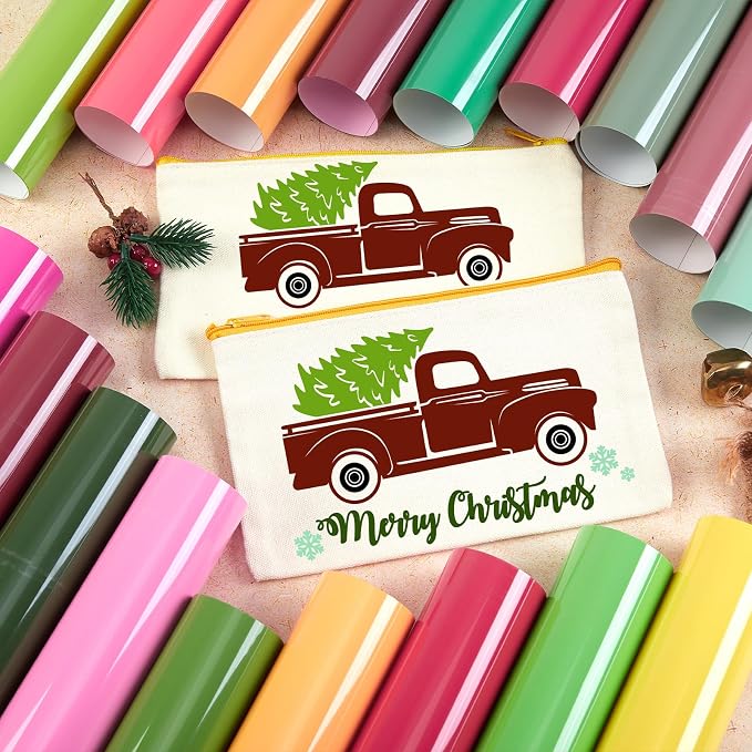 HTVSTD Christmas HTV Heat Transfer Vinyl 18pcs 12×10in Iron on Vinyl |