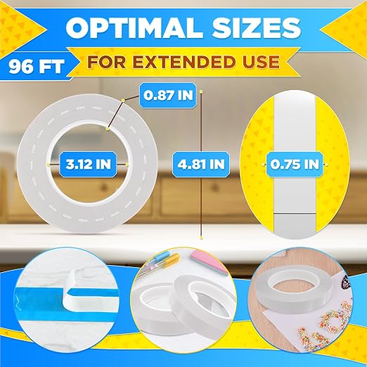 3/4 Inch Double Sided Fabric Tape