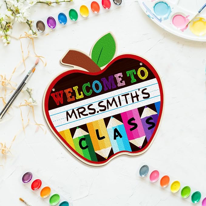 Large Welcome Sign for Classroom Decoration Crafts Hanging to Paint DIY Blank