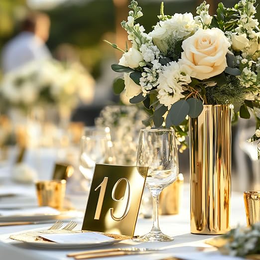 12x16 Inches Gold Mirror Acrylic Sheet – 2 Pcs Reflective Acrylic Panel
