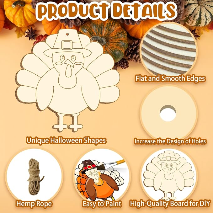 Large Size 7" Thanksgiving Crafts