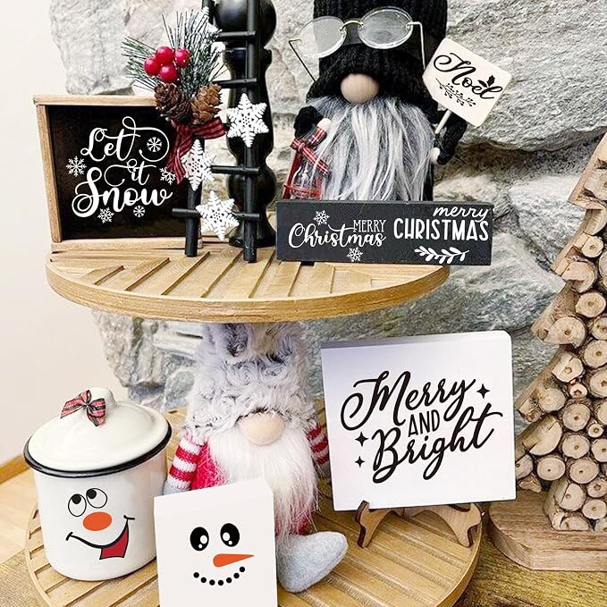 80pcs Snowman Face Stickers for Crafts Christmas Word Sticker Xmas Winter