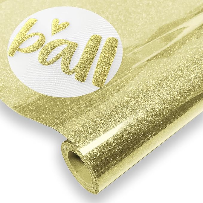 Glitter Puff Heat Transfer Vinyl, 12in X 5ft Iron on | 3D Puff, Wash No Fade