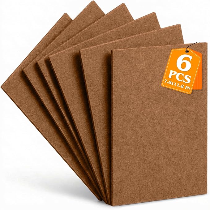 Brown Sugar Stiff Felt Sheets 2mm Thick