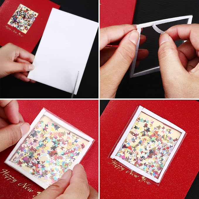 24 Pcs Foam Sheet Double Sided Sticky Dual-Adhesive 3D Foam Adhesive Mount Sheet