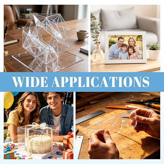 TKOnline 15 PCS Plexiglass Sheets, Invitations, Poster Frames Plastic Board