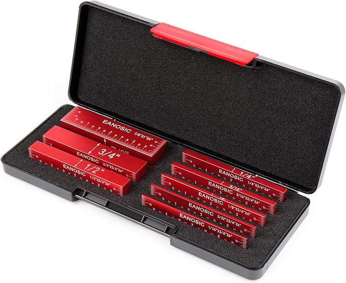 EANOSIC Setup Blocks Height Gauge Set, Bars Include Laser Engraved Size Markings