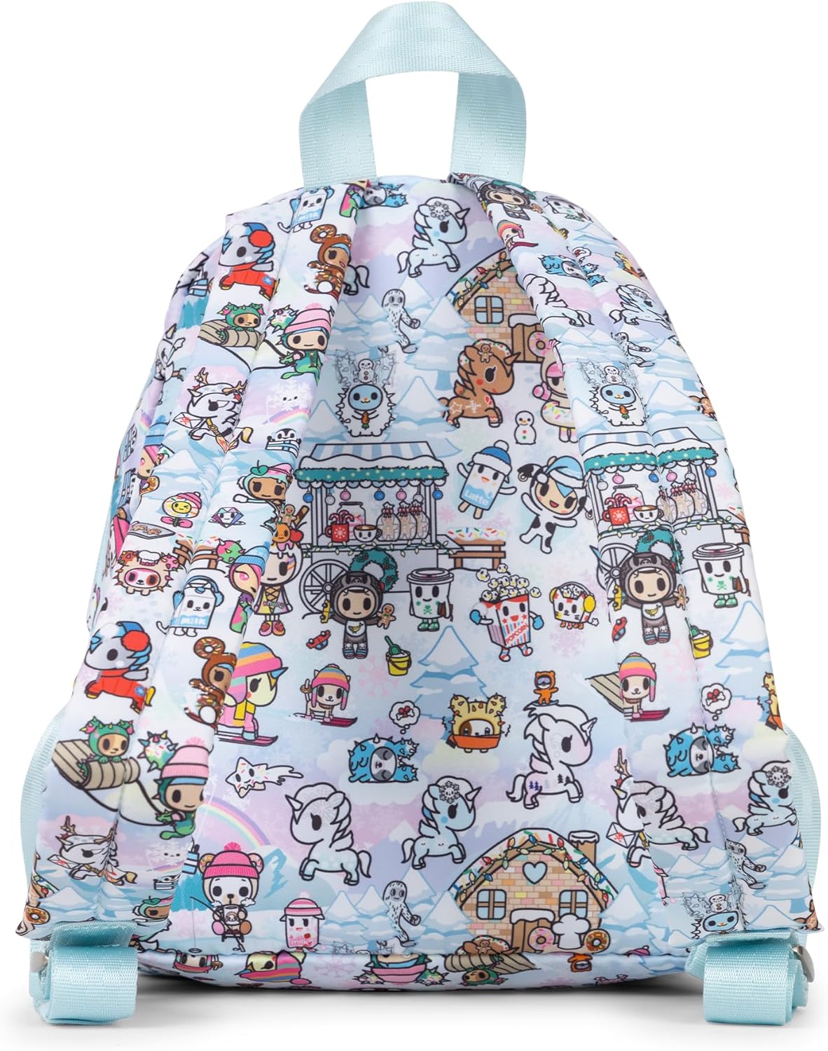 JuJuBe Everyday Mini, Tokidoki Snow Day, Small Diaper Backpack, Travel Bag for Baby Boy or Baby Girl, Lightweight Backpack for Baby Essentials, Bottles, Diapers, Pacifiers