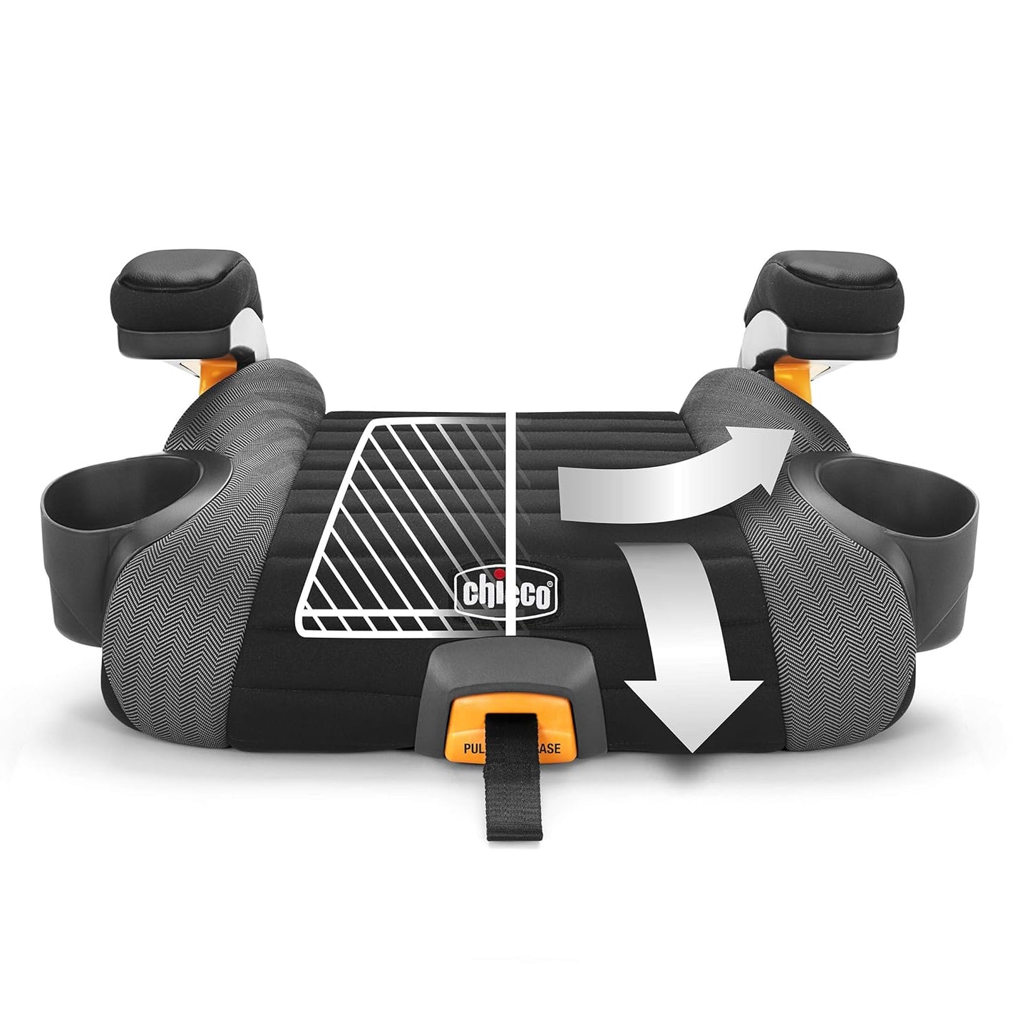 Chicco GoFit Plus Backless Booster Car Seat with Latch Attachment and Quick-Release Latch Removal, Travel Booster Seat for Car, Portable Car Booster Seat for Children 40-110 lbs. | Stream/Blue