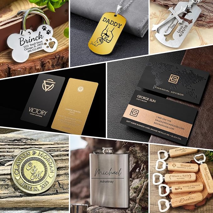 Adrattnay Laser Material Explore Kit, 29 Kinds Materials Includes Basswood