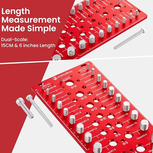 Thread Checker, 70 Nut and Bolt Thread Checker, 25 Standard & 25 Metric & 20