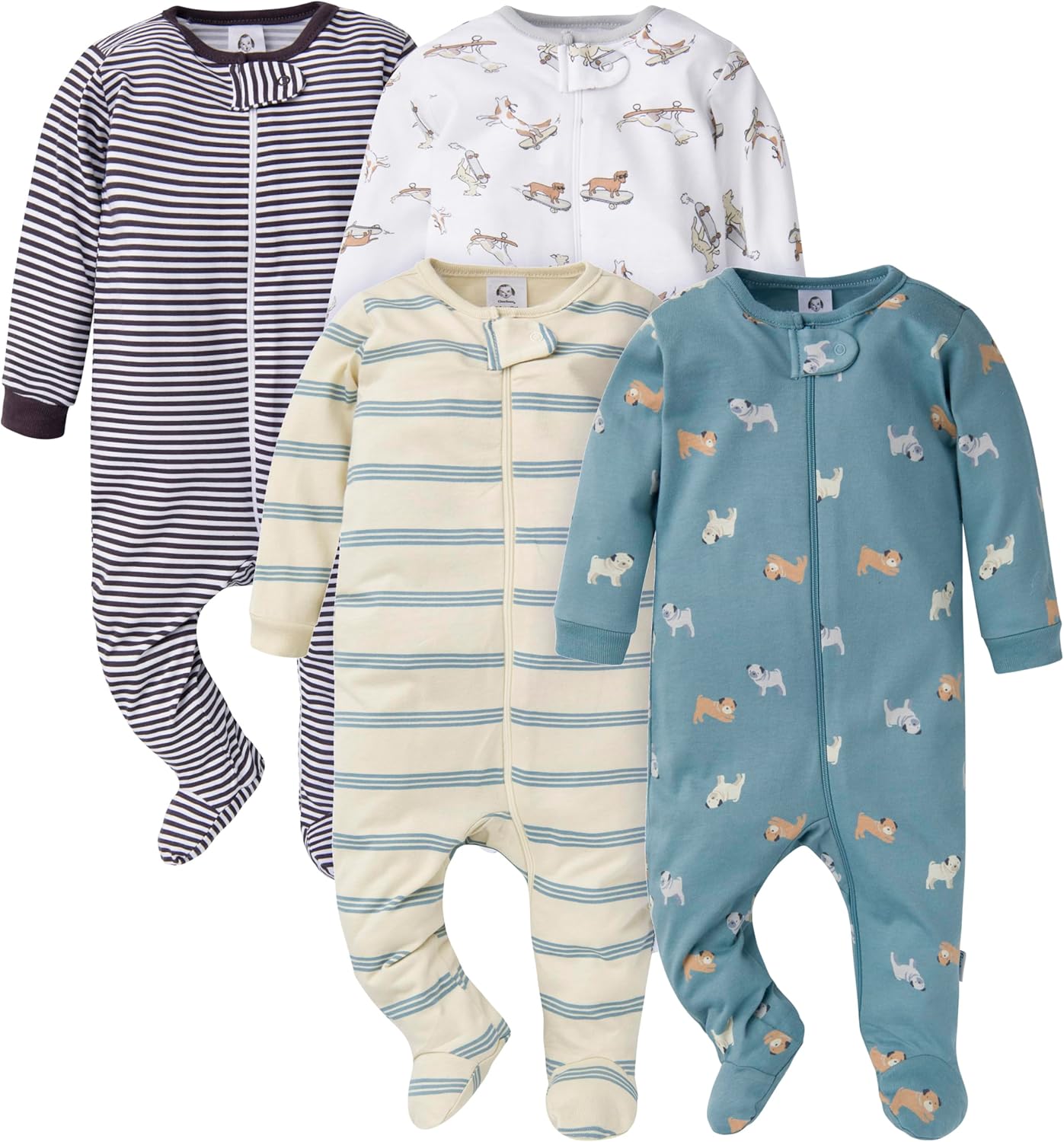 Gerber Baby Boys 4 Pack Sleep 'N Play Footie