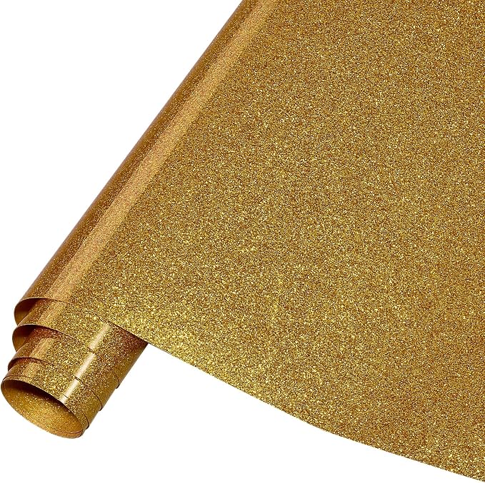 Tintnut Old Gold Heat Transfer Vinyl Roll, easy cut & weed, stretch washable