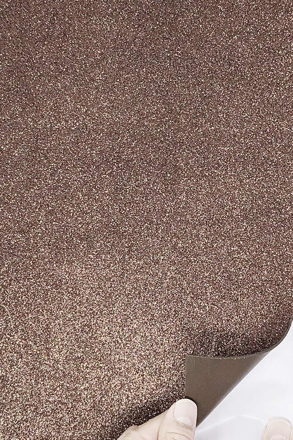 Allgala 12 Pack Glitter EVA Foam Paper 8 x 12inch Sheets-Coffee Color
