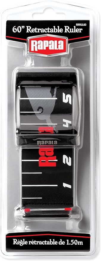 Rapala 60 Inch Retractable Fish Measuring Ruler | Tournament Fish Measuring