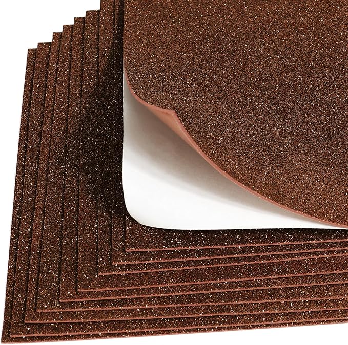 10 Sheets Glitter Cardstock Paper